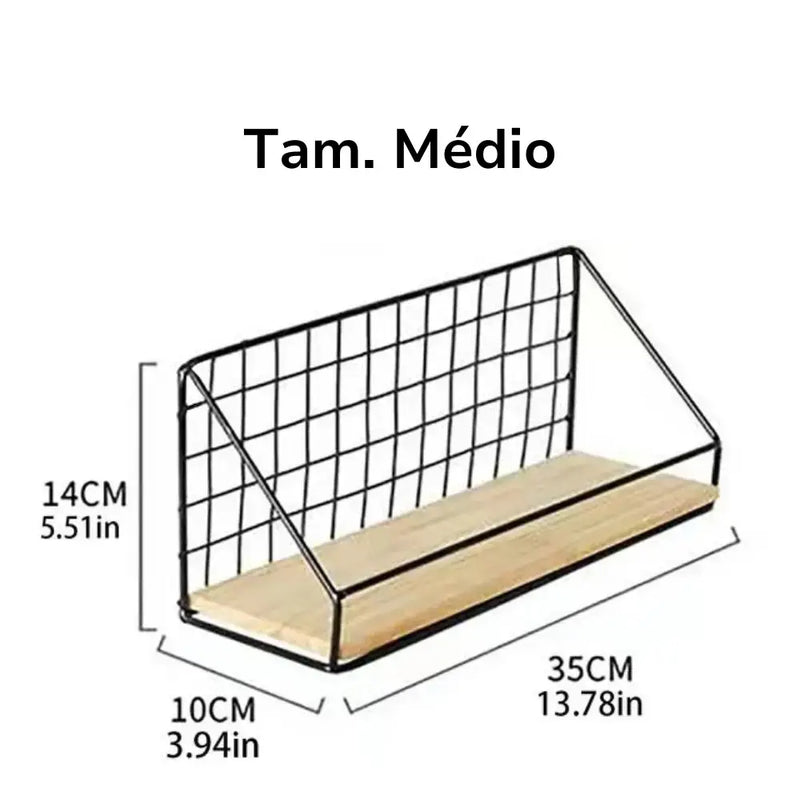 Prateleira para Decoração de Interiores Cesta Moderna