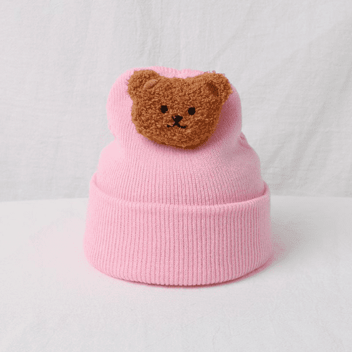 Gorrinho malha de urso infantil para recém-nascidos - Confirma shop