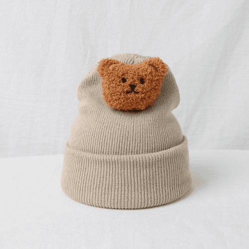 Gorrinho malha de urso infantil para recém-nascidos - Confirma shop